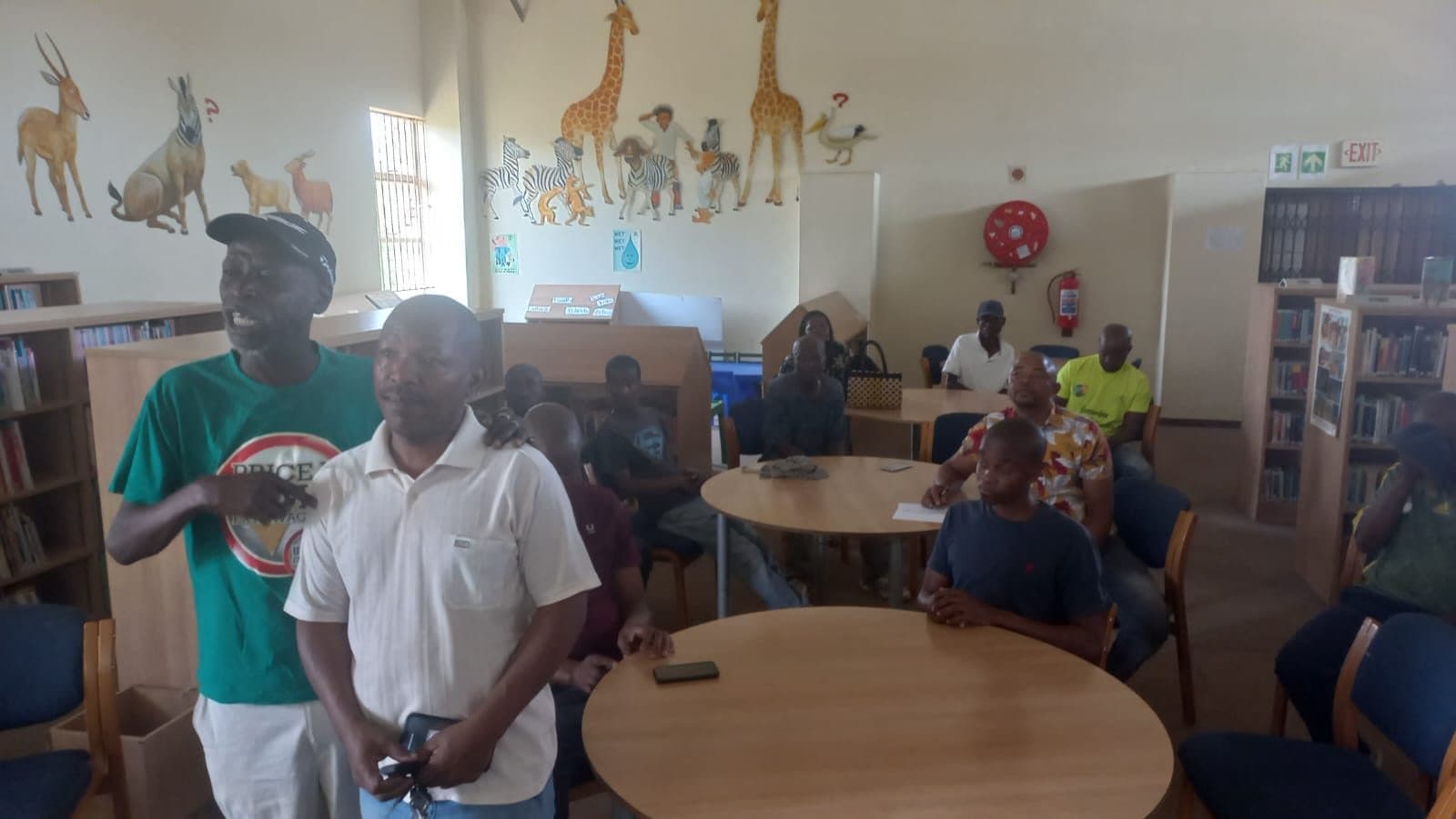 Community members attending an LTBL training session